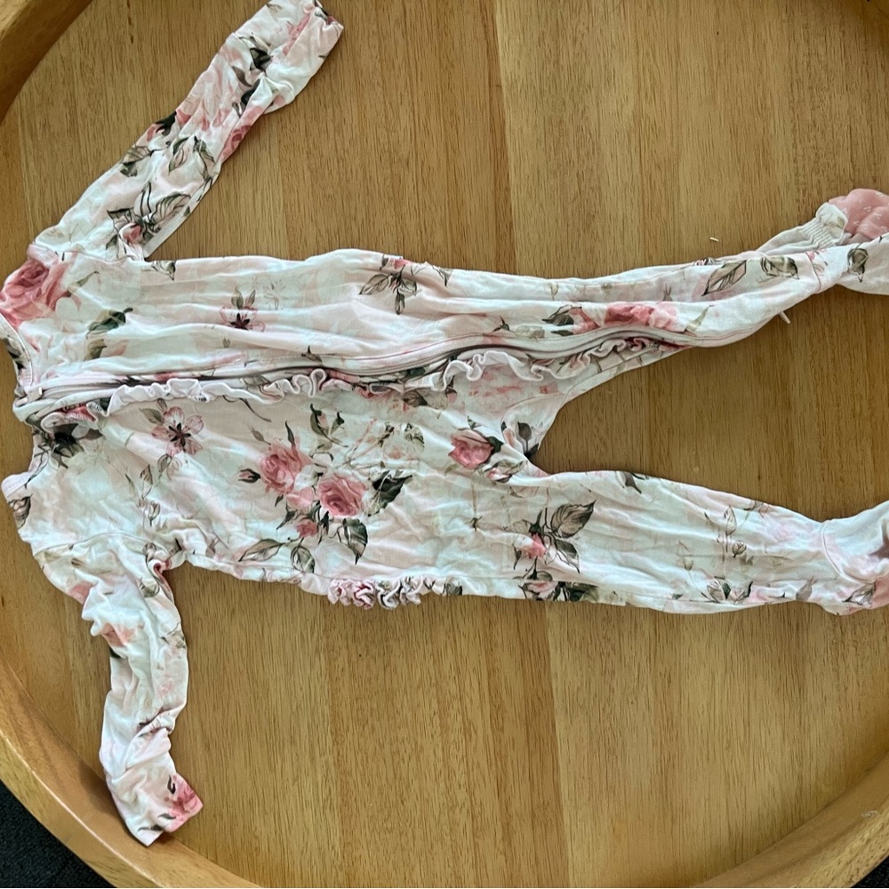 Posh Peanut Pink Floral Footie